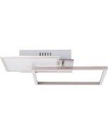 Brilliant Zelia G99378/68 staal kleurige plafondlamp