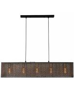 Freelight Avola H0801Z zwart gouden hanglamp
