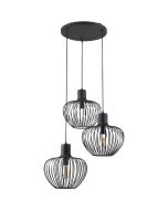 Freelight Arraffone H8333Z zwart metalen hanglamp