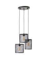 Brilliant Maze 99805/86 fijnmazig zwarte hanglamp