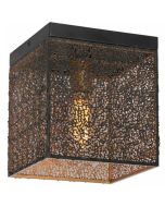 Freelight Avola PL0801Z zwart gouden plafondlamp