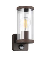 Reality Bonito R21599124 roestbruine wandlamp met bewegingsmelder