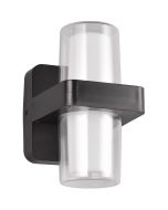 Wandlamp Limeira zwart 22cm