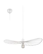 Trio Chapeau R31451031 witte hanglamp van staaldraad