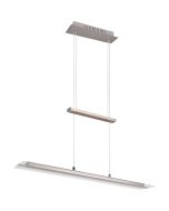 Trio Milos R32004107 stalen hanglamp met trekpendel