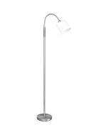 Trio Tommy R46331001 vloerlamp met witte kap van textiel