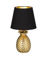 Tafellamp Ananas goud 35cm