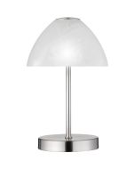 Trio Queen R52021107 staal kleurig tafellampje