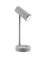 Trio Lenny R52661111 grijze bureaulamp op batterijen