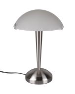 Trio Pilz R59261007 mat staal tafellampje