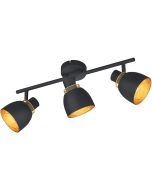 Trio Punch R80813032 zwart met gouden spot