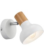 Trio Latika R81521031 witte spot met houtkleur