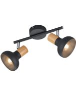 Trio Latika R81522032 zwart spot met metaal