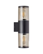 Brilliant Sergio 96473/63 mat zwarte buiten wandlamp