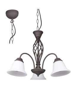 Trio Rustica 101000324 roest bruine kroonluchter