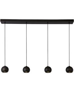 Hanglamp Eindhoven 1014-4BK zwarte hanglamp
