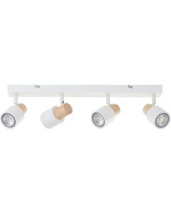 Brilliant Pini 10147/75 wit metaal met houten spot