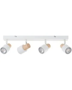 Brilliant Pini 10147/75 wit metaal met houten spot