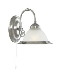 Searchlight American Diner 1041-1 zilverkleurige wandlamp