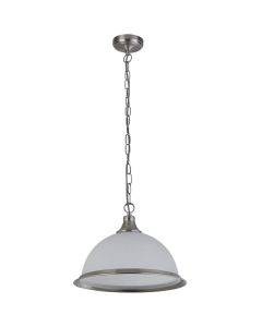 Searchlight American Diner 1044 zilverkleurige hanglamp