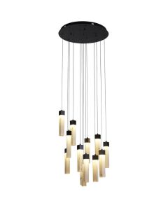 Searchlight Moonbeam 10879-13BK marmerkleurige hanglamp