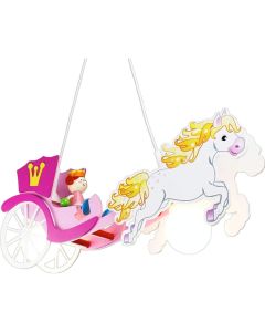 Hanglamp Paardenkoets prinses roze