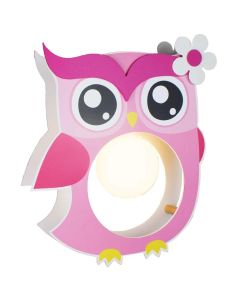 Hanglamp Uil Roze