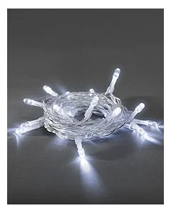 Konstsmide lichtsnoer 10 koel witte LEDs op batterij 1407-203