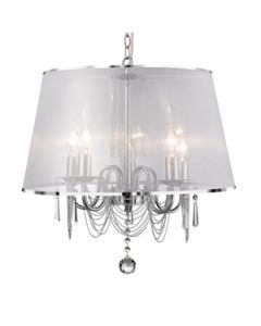 Searchlight Venetian 1485-5CC Chroom kleurige kroonluchter