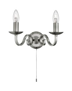 Searchlight Richmond 1502-2SS mat stalen wandlamp