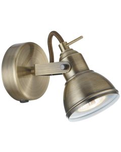 Searchlight Focus 1541AB antiek brons kleurige wandspot