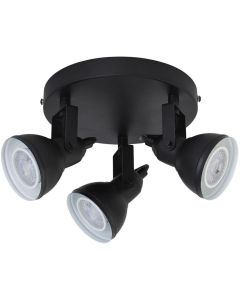 Searchlight Focus 1543BK zwarte plafondspots
