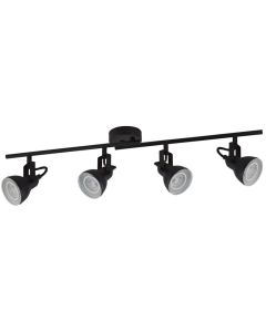 Searchlight Focus 1544BK mat zwarte plafondspots