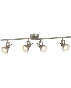 Searchlight Focus 1544SS staal kleurige spot van metaal