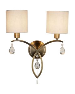 Searchlight alberto 1602-2AB klassiek bronzen wandlamp