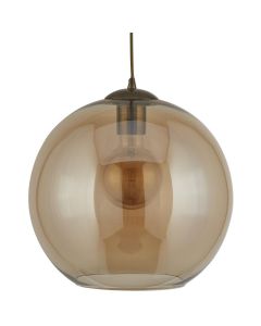 Searchlight Balls 1621AM amber kleurige hanglamp 25cm