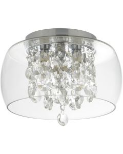 Searchlight Curva 1773CC kristallen badkamer plafondlamp
