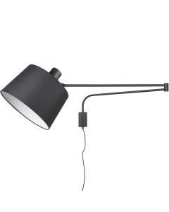 Wandlamp Baldo zwart 150cm