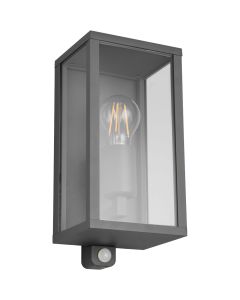 Trio Garonne 201869142 antraciet buitenlamp met bewegingsmelder