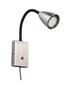 Trio Wanda 202670107 staal kleurige wandspot
