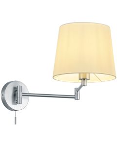 Trio Lyon 209100107 wandlamp met kap van textiel