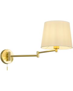 Trio Lyon 209100108 mat messing wandlamp