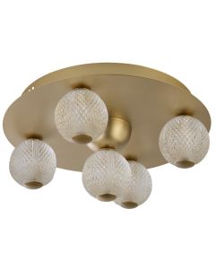 Plafonniere Asteroid goud 33cm