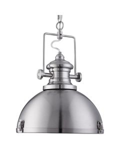 Searchlight Lousiana 2297SS staal kleurige hanglamp