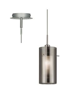 Searchlight Duo 2301sm rookglazen hanglamp