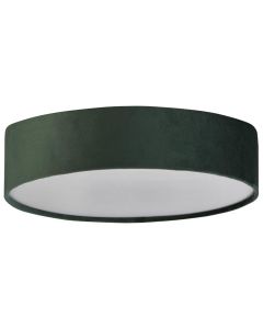 Searchlight Drum 23298-2GR groen fluwelen plafonniere