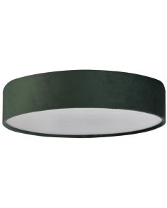 Searchlight Drum 23298-3GR groen fluwelen plafonniere