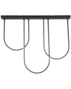 Searchlight Chime 23325BK grote zwarte plafondlamp