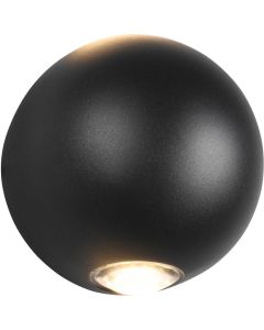 Trio Avisio 246760232 mat zwarte buitenlamp met twee lichtpunten