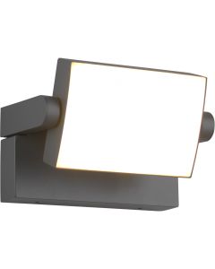 Trio Kansas 246860142 wandspot antraciet buitenlamp
